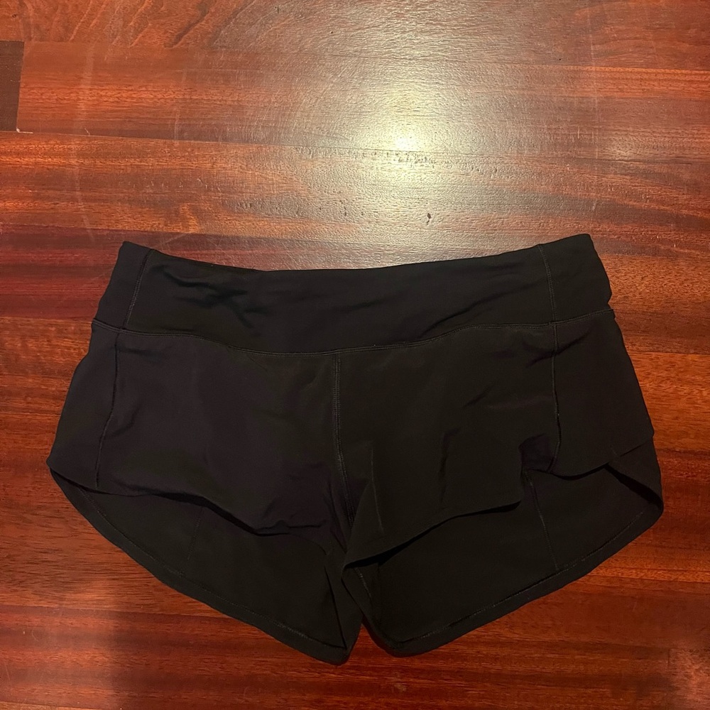 Black lululemon size 4 shorts